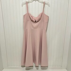 Dress The Population Women's Size XL Bianca Sleeveless Midi Blush Pink Dress NWT